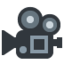 Download Movie Camera emoji, Twitter / X style