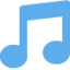 Musical Note emoji, Twitter / X design