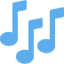 Musical Notes emoji, Twitter / X design