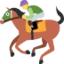 Horse Racing emoji, Twitter / X design