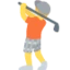 Person Golfing emoji, Twitter / X design