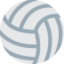 Volleyball emoji, Twitter / X design
