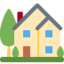House with Garden emoji, Twitter / X design