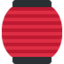 Red Paper Lantern emoji as drawn by Discord