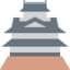 Japanese Castle emoji, Twitter / X design