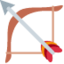 Download Bow and Arrow emoji, Twitter / X style