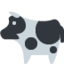 Cow emoji, Twitter / X design