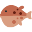 Blowfish emoji, Twitter / X design