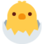 Hatching Chick emoji, Twitter / X design