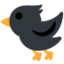 Download Black Bird emoji, Twitter / X style