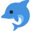 Dolphin emoji, Twitter / X design