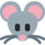 Mouse Face emoji, Twitter / X design