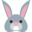 Rabbit Face emoji, Twitter / X design