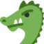 Dragon Face emoji, Twitter / X design