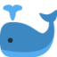 Spouting Whale emoji, Twitter / X design