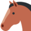 Horse Face emoji, Twitter / X design