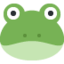 Frog emoji, Twitter / X design