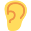 Ear emoji, Twitter / X design