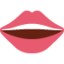 Mouth emoji, Twitter / X design