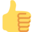 Thumbs Up emoji, Twitter / X design