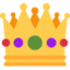 Download Crown emoji, Twitter / X style