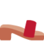 Woman’s Sandal emoji, Twitter / X design