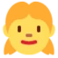 Girl emoji on Discord