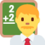 Download Man Teacher emoji, Twitter / X style
