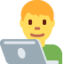 Download Man Technologist emoji, Twitter / X style
