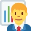 Man Office Worker emoji, Twitter / X design