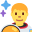 Download Man Astronaut emoji, Twitter / X style