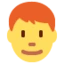 Man Red Hair emoji on Discord