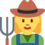 Woman Farmer emoji, Twitter / X design