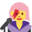 Download Woman Singer emoji, Twitter / X style