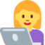 Download Woman Technologist emoji, Twitter / X style