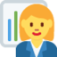 Download Woman Office Worker emoji, Twitter / X style