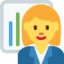 Woman Office Worker emoji, Twitter / X design