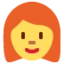 Woman Red Hair emoji on Discord