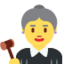 Woman Judge emoji, Twitter / X design