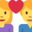 Couple Woman Man Heart emoji, Twitter / X design