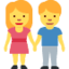 Download Woman and Man Holding Hands emoji, Twitter / X style