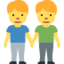 Download Men Holding Hands emoji, Twitter / X style