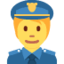 Police Officer emoji, Twitter / X design