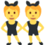 People with Bunny Ears emoji, Twitter / X design