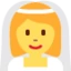 Woman with Veil emoji, Twitter / X design