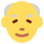 Download Old Man emoji, Twitter / X style