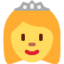 Princess emoji, Twitter / X design