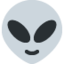 Download Alien emoji, Twitter / X style