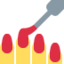 Nail Polish emoji, Twitter / X design