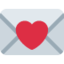 Love Letter emoji, Twitter / X design
